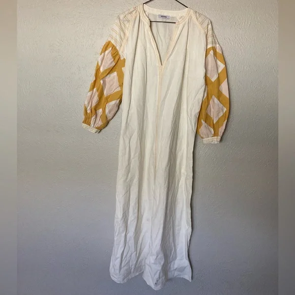 V de Vinster | Dresses | V De Vinster Cotton Balloon Sleeve Vneck 